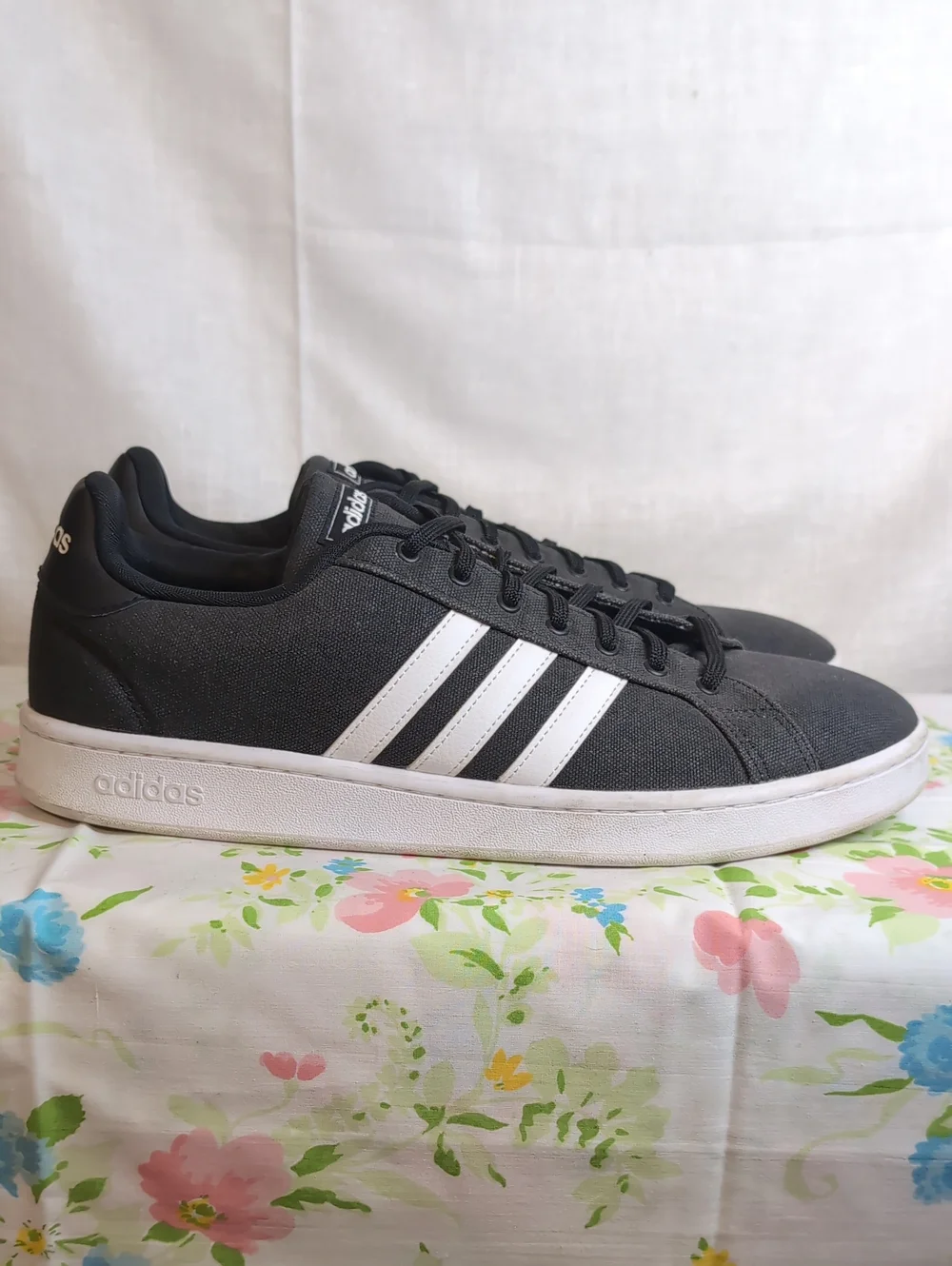 adidas neo Grand Court 'Grey Black' sneakers mens 14